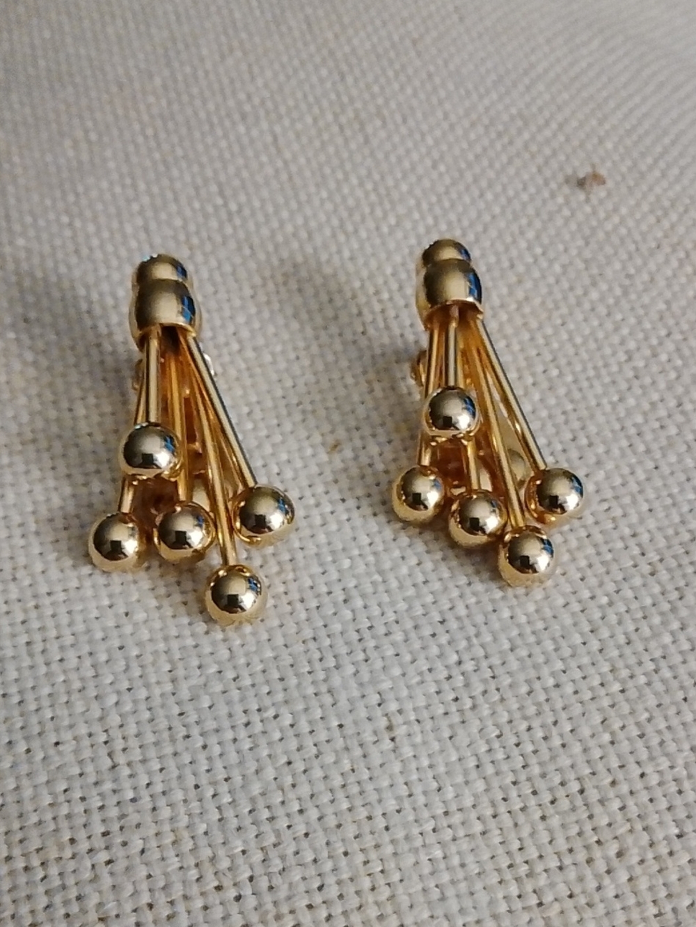 Kramar Gold Vermeil Cluster Drop Clip Earrings - Women Jewelry